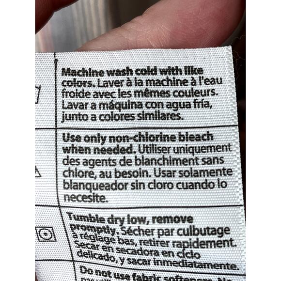 Carhartt Women's Button Up Shirt Roll Tab Sleeves in gray/peach plaid, size XL - Picture 4 of 9